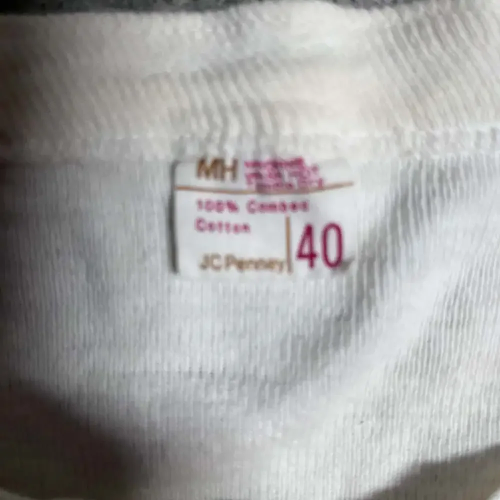 Vintage 1960s JC Penney MH 100% Combed Cotton Henley Undershirt Size 40